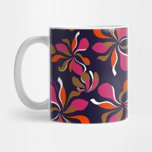 Floral pattern with lush colored flowers Mug